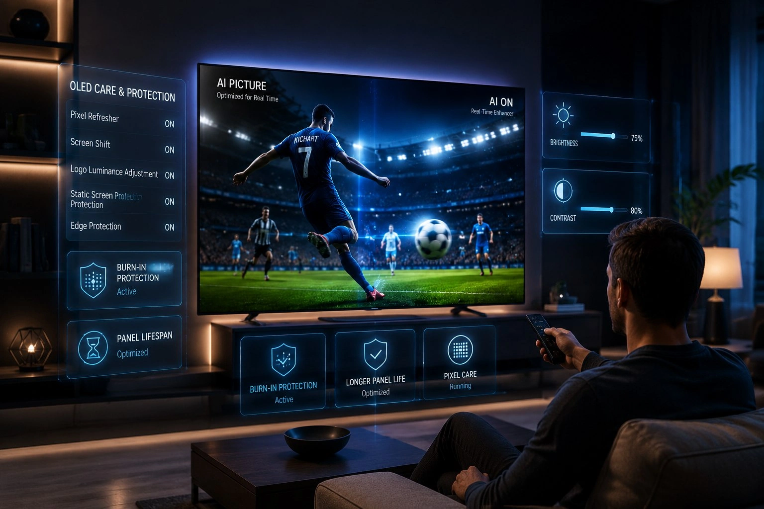 چگونه عمر تلویزیون OLED را بیشتر کنیم؟