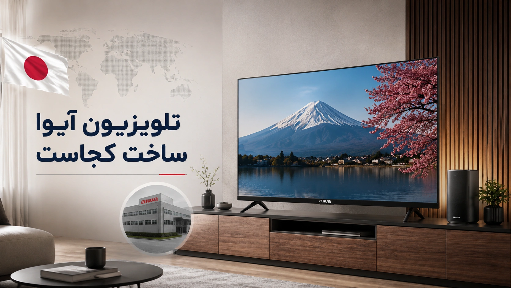 در این مقاله بررسی می‌کنیم تلویزیون آیوا ساخت کجاست، آیا واقعاً ژاپنی است یا مونتاژ کشورهای دیگر، و قبل از خرید باید به چه نکاتی درباره لیبل دستگاه، گارانتی، کیفیت تصویر و امکانات توجه کنید.